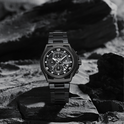 Reloj NAVIFORCE para Hombre Correa Acero Inoxidable Con Cronógrafo NF8051
