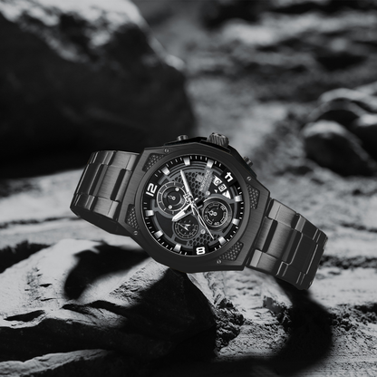 Reloj NAVIFORCE para Hombre Correa Acero Inoxidable Con Cronógrafo NF8051