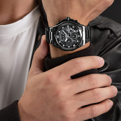 Reloj NAVIFORCE para Hombre Correa Acero Inoxidable Con Cronógrafo NF8051