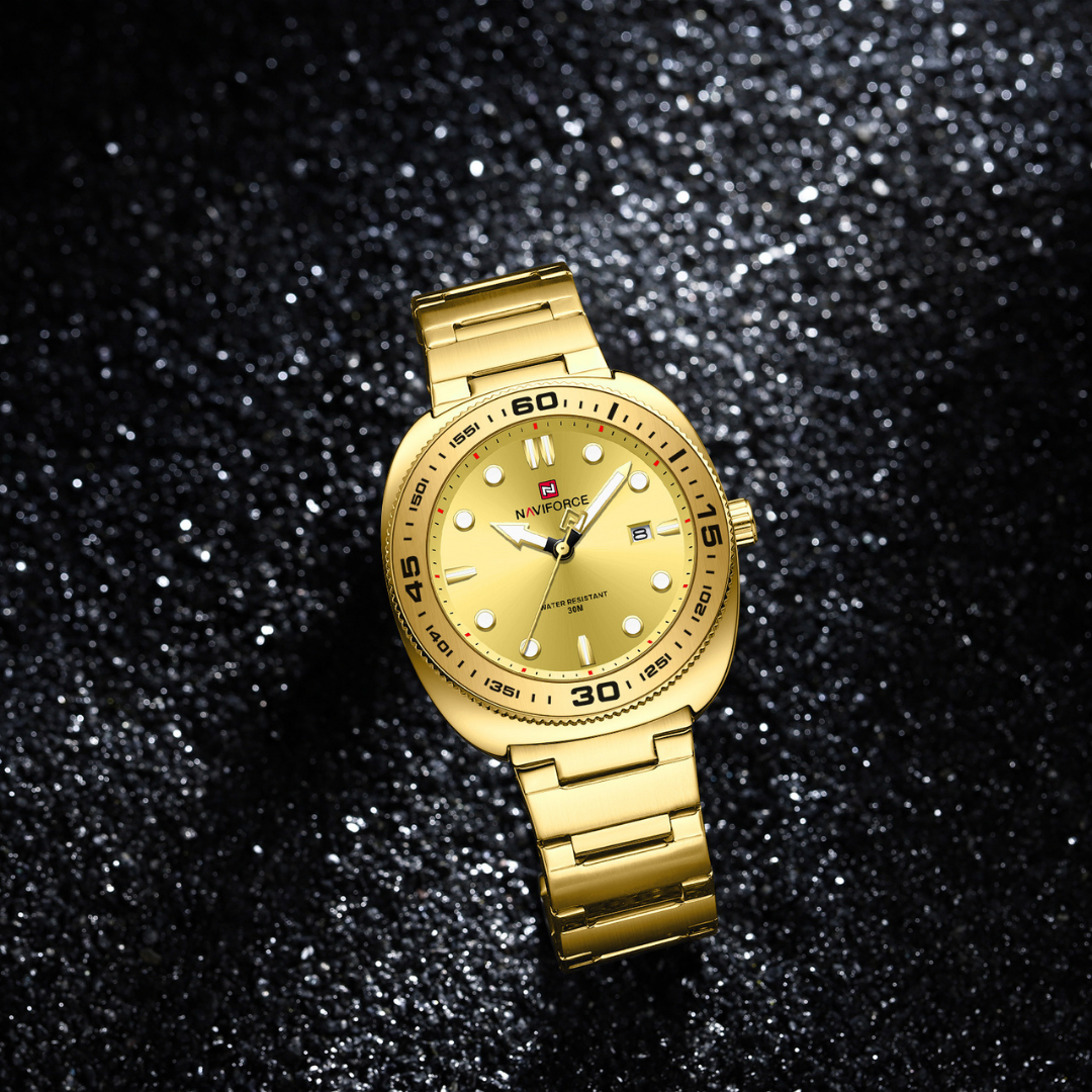 Reloj NAVIFORCE para Hombre Correa Gold Analógico NF9250
