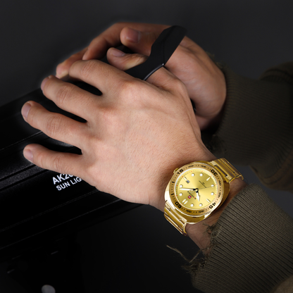 Reloj NAVIFORCE para Hombre Correa Gold Analógico NF9250