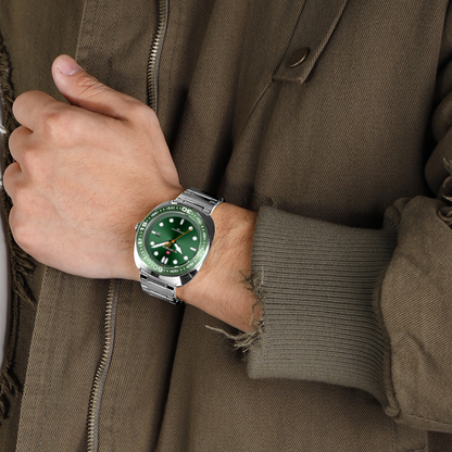 Reloj NAVIFORCE para Hombre Correa Silver Green Analógico NF9250