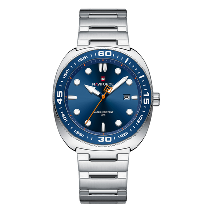 Reloj NAVIFORCE para Hombre Correa Silver Blue Analógico NF9250