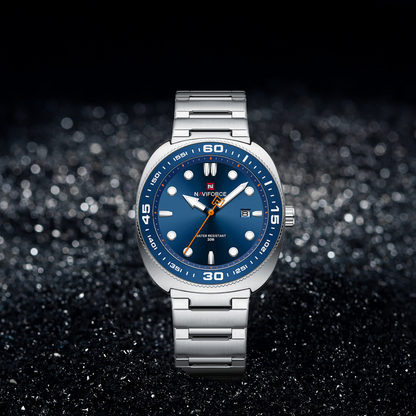Reloj NAVIFORCE para Hombre Correa Silver Blue Analógico NF9250