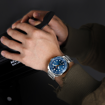 Reloj NAVIFORCE para Hombre Correa Silver Blue Analógico NF9250