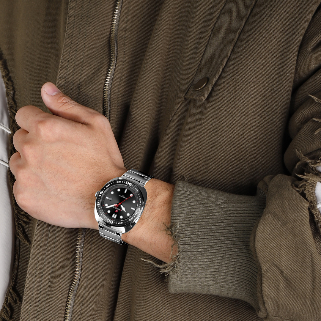 Reloj NAVIFORCE para Hombre Correa Silver Black Analógico NF9250