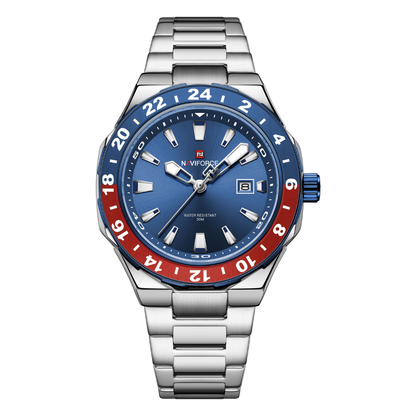 Reloj NAVIFORCE para Hombre Correa Silver Blue Analógico NF9249