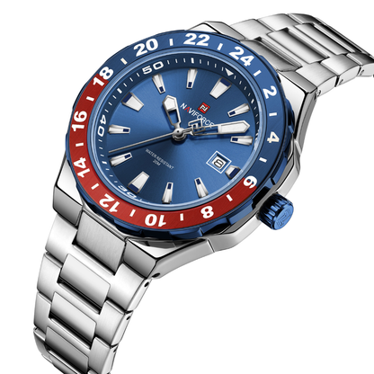 Reloj NAVIFORCE para Hombre Correa Silver Blue Analógico NF9249