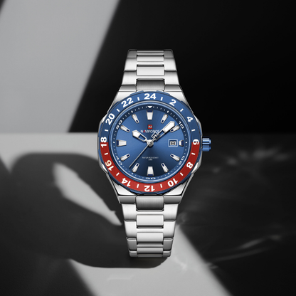 Reloj NAVIFORCE para Hombre Correa Silver Blue Analógico NF9249