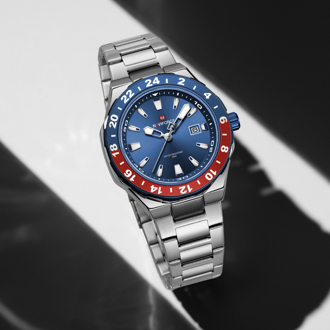 Reloj NAVIFORCE para Hombre Correa Silver Blue Analógico NF9249