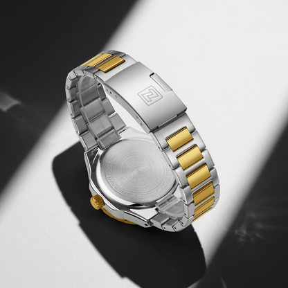 Reloj NAVIFORCE para Hombre Correa Silver Gold Analógico NF9249