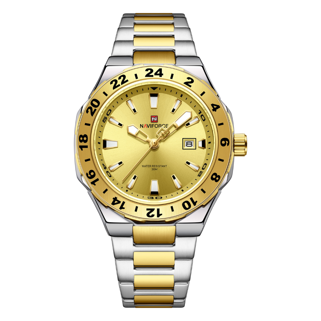 Reloj NAVIFORCE para Hombre Correa Silver And Gold NF9249