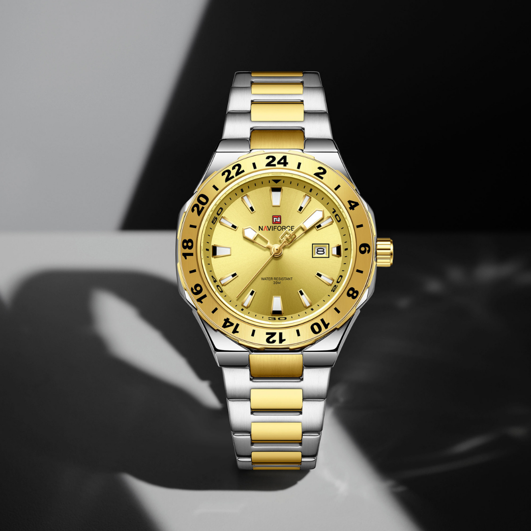 Reloj NAVIFORCE para Hombre Correa Silver And Gold NF9249