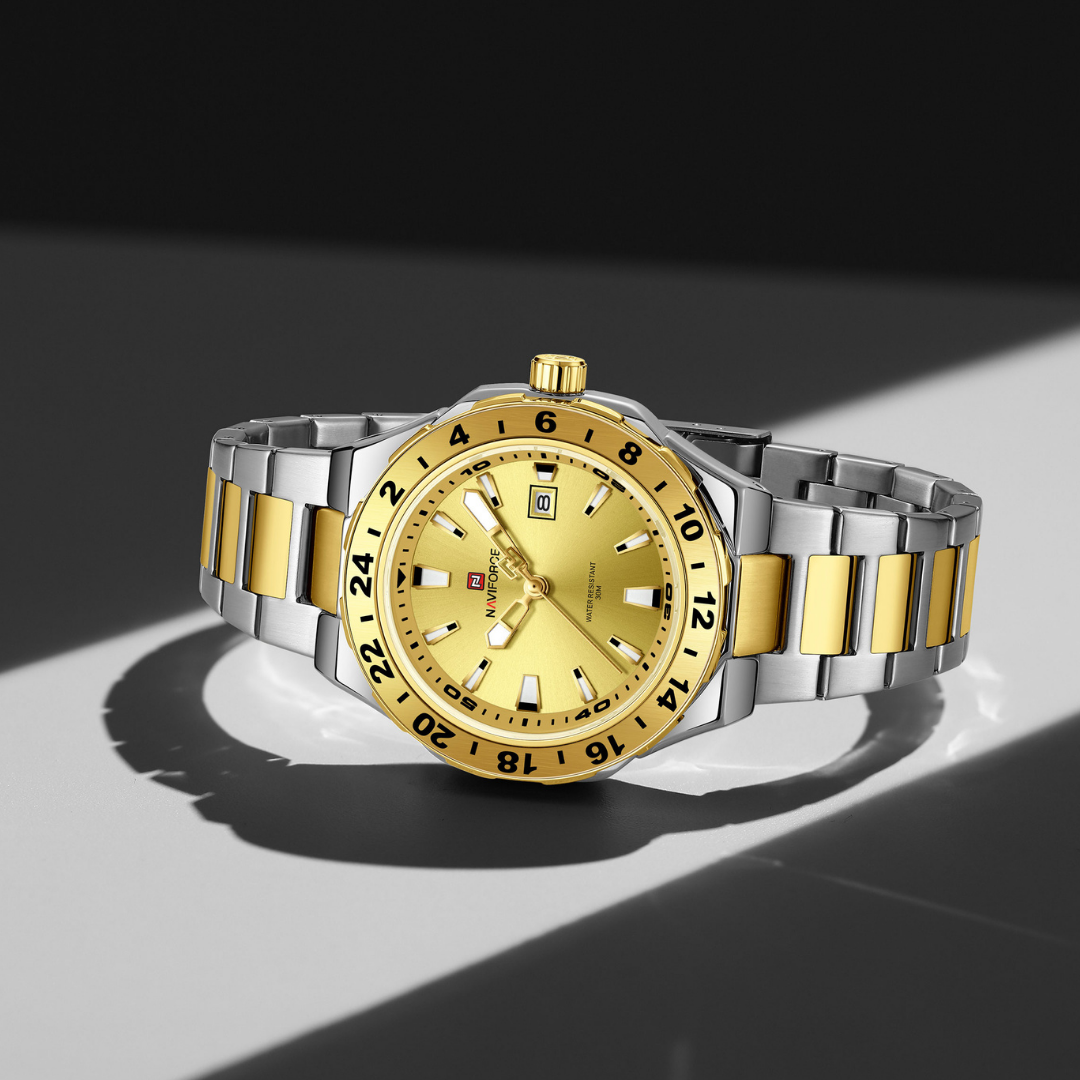 Reloj NAVIFORCE para Hombre Correa Silver And Gold NF9249