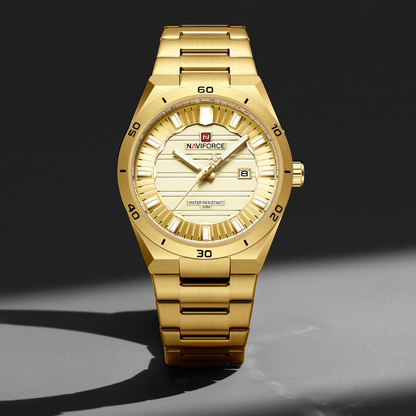 Reloj NAVIFORCE para Hombre Correa Acero Inoxidable Gold NF9268
