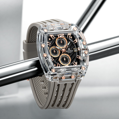 NAVIFORCE Reloj Grey para Caballero Calendario Con Cronógrafo NF7105