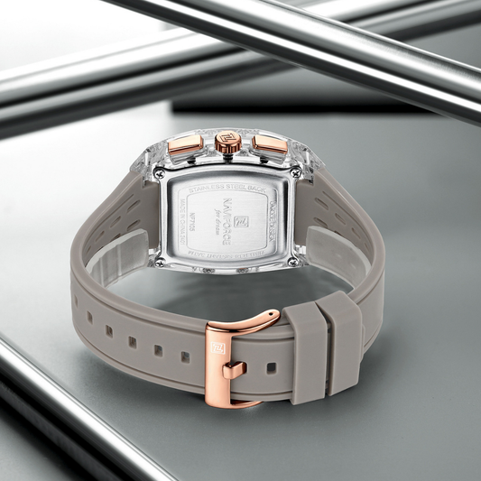 NAVIFORCE Reloj Grey para Caballero Calendario Con Cronógrafo NF7105