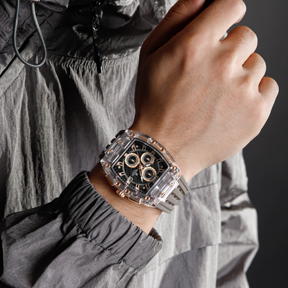 NAVIFORCE Reloj Grey para Caballero Calendario Con Cronógrafo NF7105
