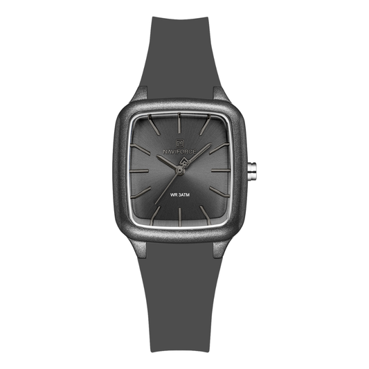NAVIFORCE Reloj Grey para MUJER Correa de Goma Analógico NF5055