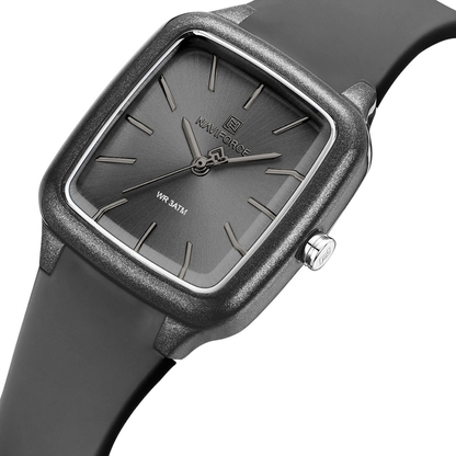 NAVIFORCE Reloj Grey para MUJER Correa de Goma Analógico NF5055