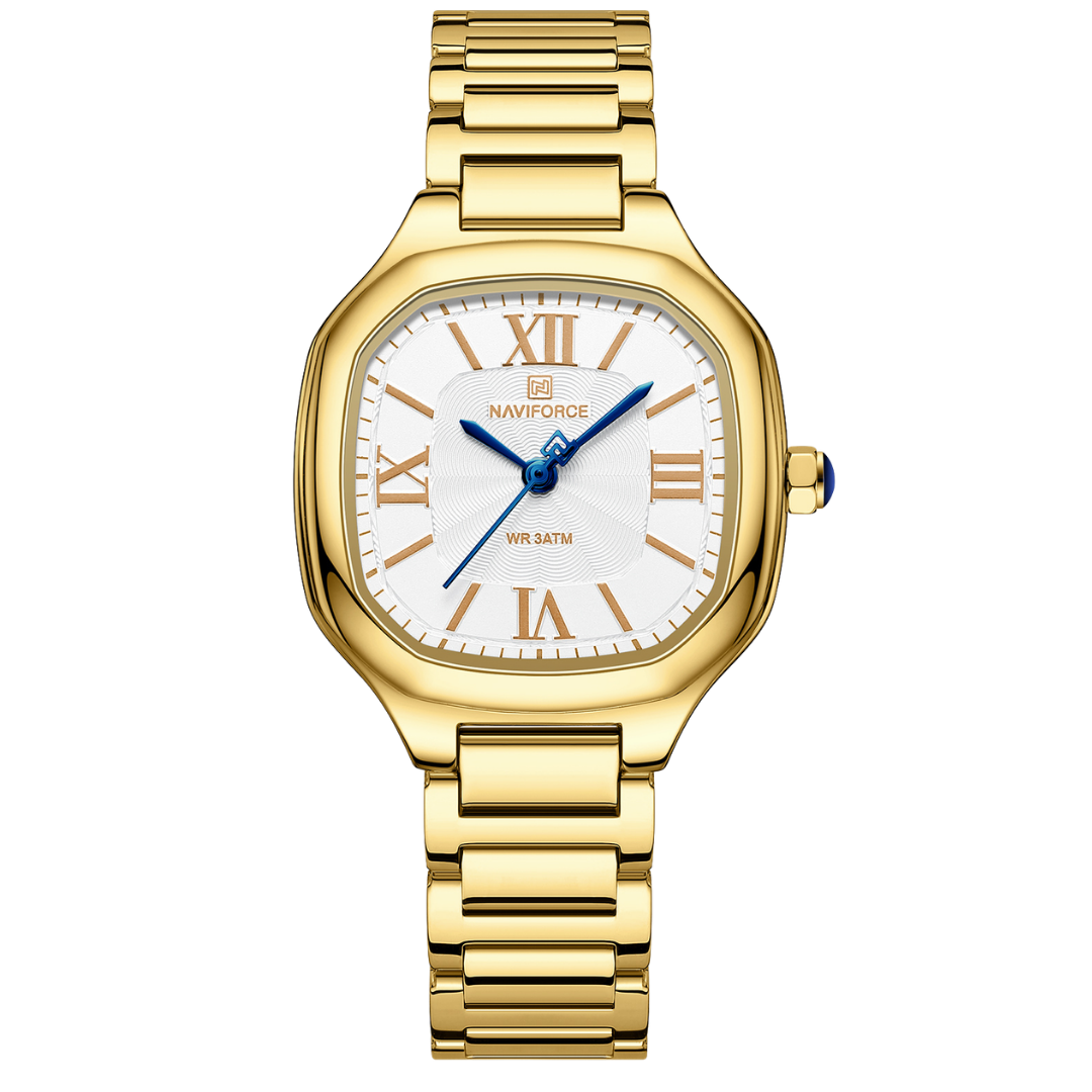 NAVIFORCE Reloj GOLD para MUJER Correa Acero inoxidable Analógico NF5042