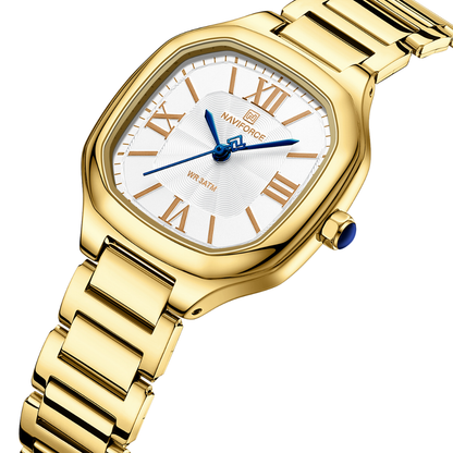 NAVIFORCE Reloj GOLD para MUJER Correa Acero inoxidable Analógico NF5042