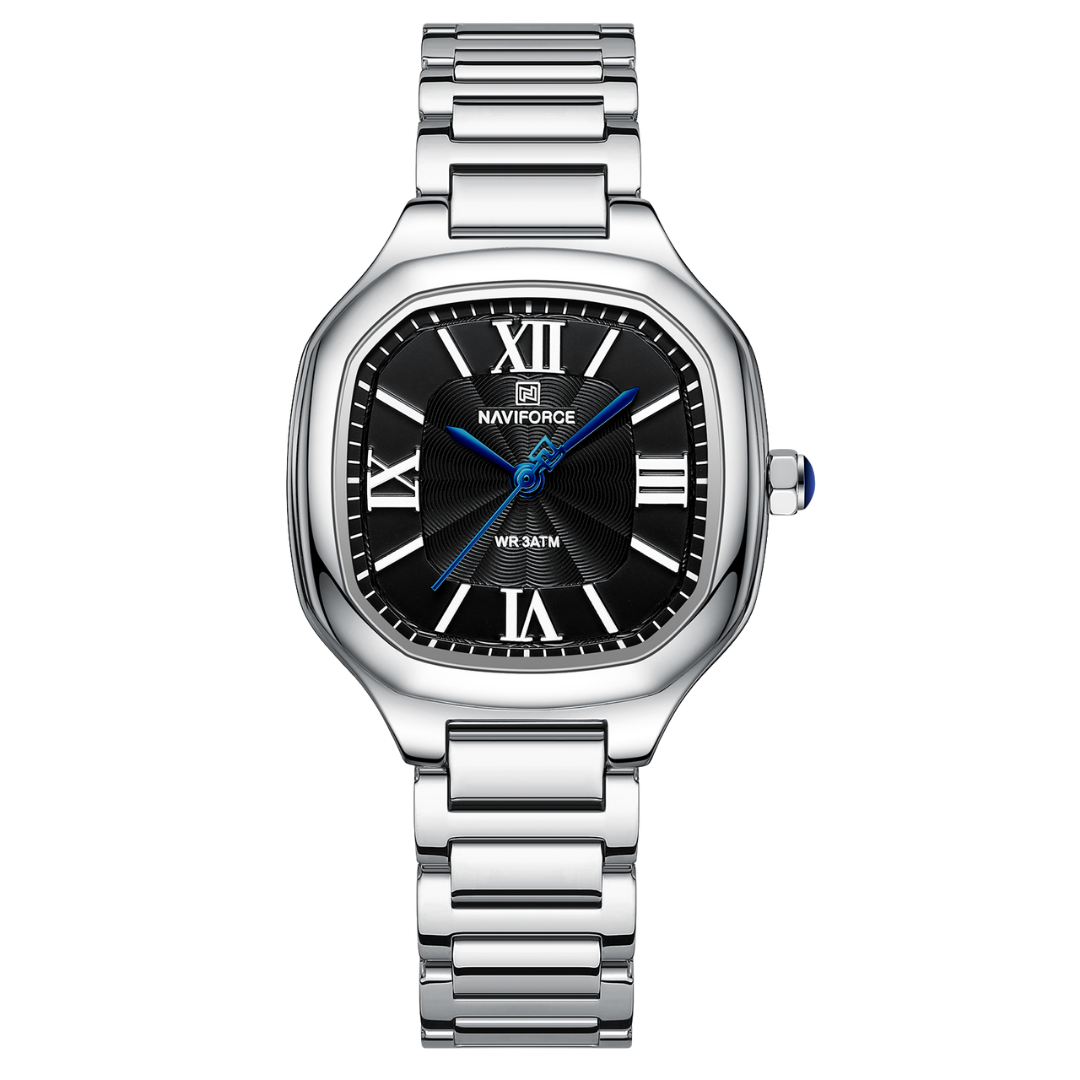 NAVIFORCE Reloj Silver para MUJER Correa Acero inoxidable Analógico NF5042