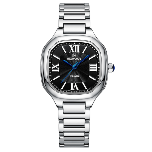 NAVIFORCE Reloj Silver para MUJER Correa Acero inoxidable Analógico NF5042