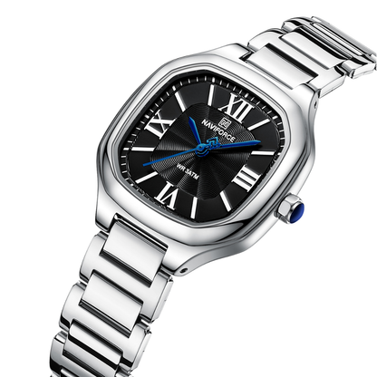 NAVIFORCE Reloj Silver para MUJER Correa Acero inoxidable Analógico NF5042