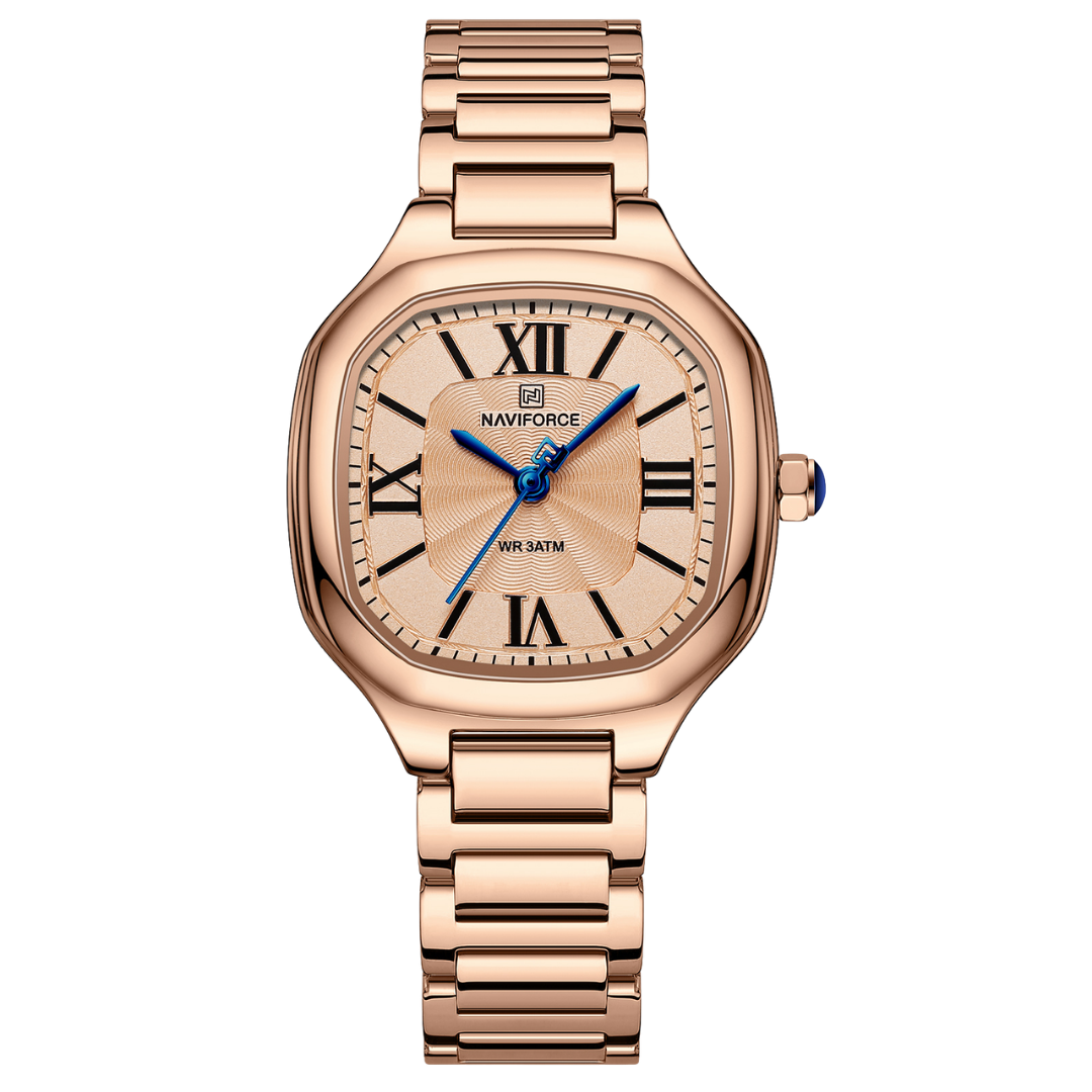 NAVIFORCE Reloj ROSE para MUJER Correa Acero inoxidable Analógico NF5042