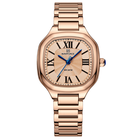 NAVIFORCE Reloj ROSE para MUJER Correa Acero inoxidable Analógico NF5042