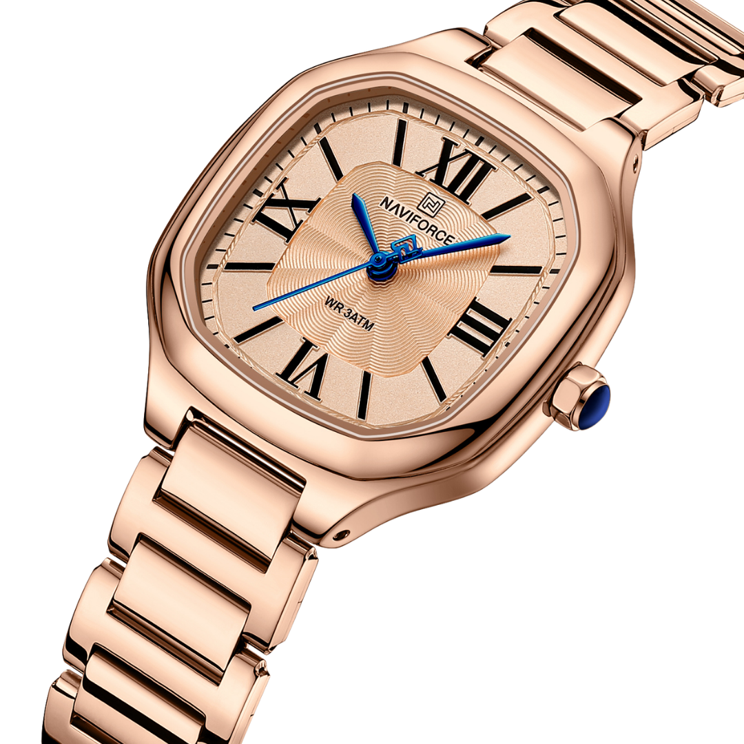 NAVIFORCE Reloj ROSE para MUJER Correa Acero inoxidable Analógico NF5042