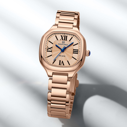 NAVIFORCE Reloj ROSE para MUJER Correa Acero inoxidable Analógico NF5042