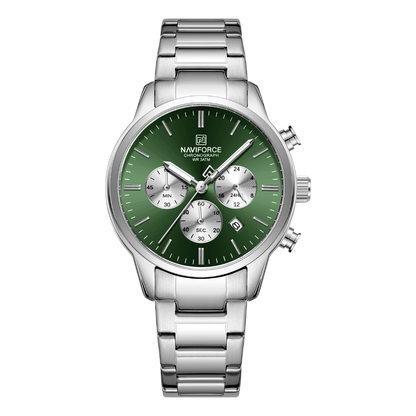 Reloj NAVIFORCE para Hombre Correa Acero Inoxidable Con Cronógrafo NF8076