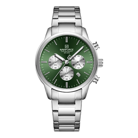Reloj NAVIFORCE para Hombre Correa Acero Inoxidable Con Cronógrafo NF8076