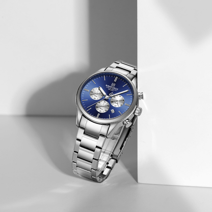 Reloj NAVIFORCE para Hombre Correa Acero Inoxidable Dial Azul NF8076
