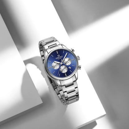 Reloj NAVIFORCE para Hombre Correa Acero Inoxidable Dial Azul NF8076