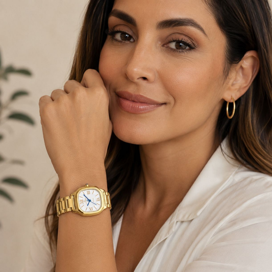 NAVIFORCE Reloj GOLD para MUJER Correa Acero inoxidable Analógico NF5042