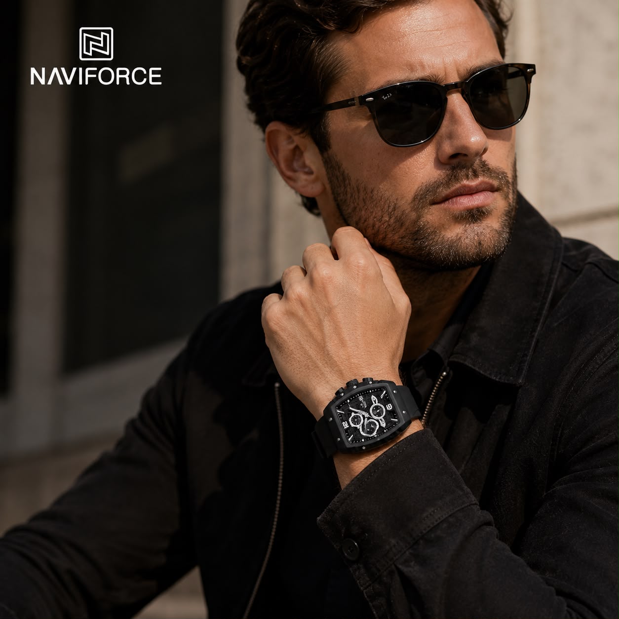 NAVIFORCE Reloj para Caballero Calendario Con Cronografo